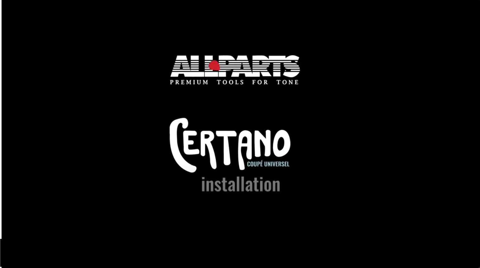 Load video: certano installation video