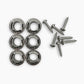 Allparts Top Lock bushings and screws nickel