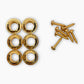 Allparts Top Lock bushings and screws gold
