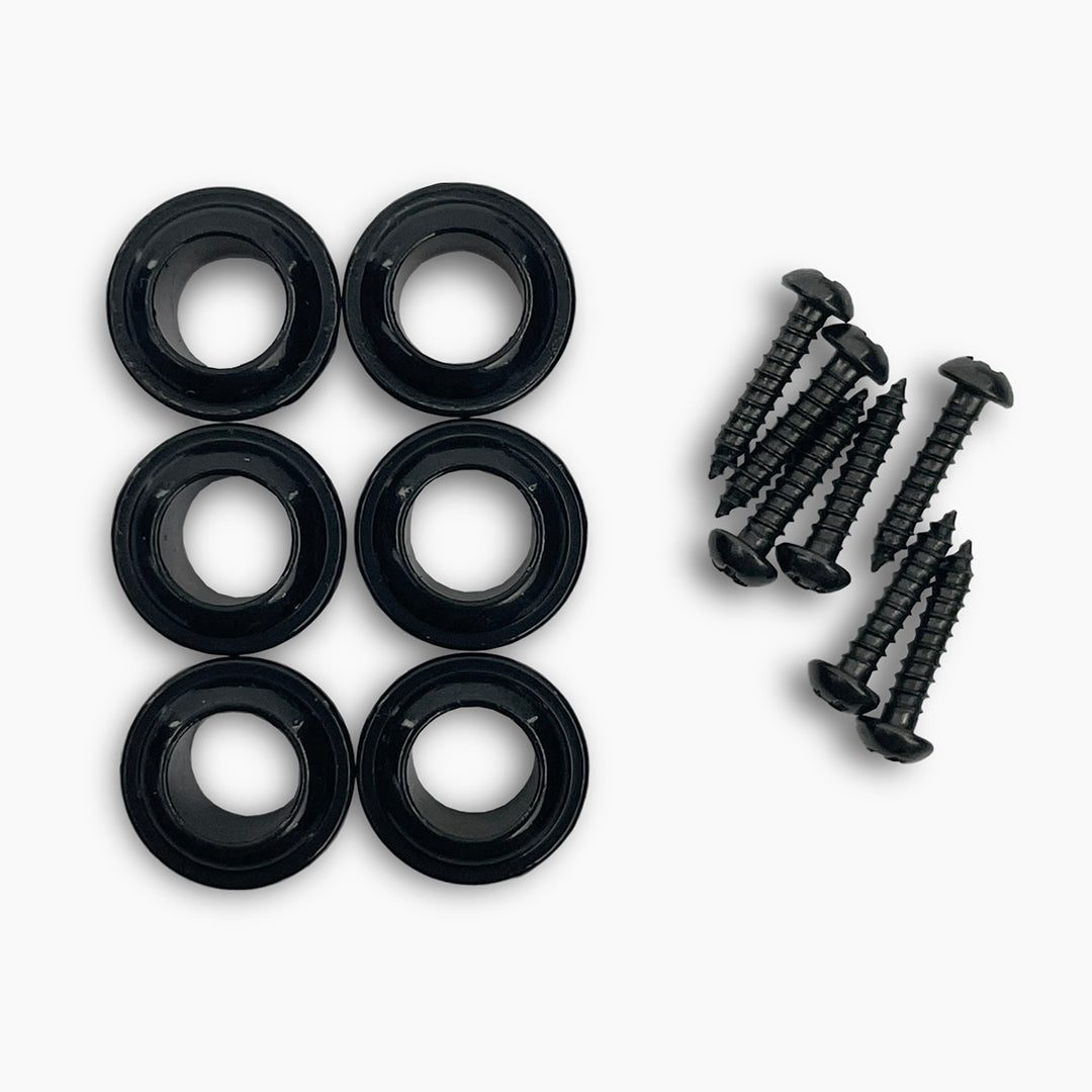 Allparts Top Lock bushings and screws black