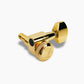 Allparts Top Lock Modern 6-in-line mini locking single front view gold