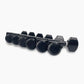 Allparts Top Lock Modern 6-in-line mini locking set view black