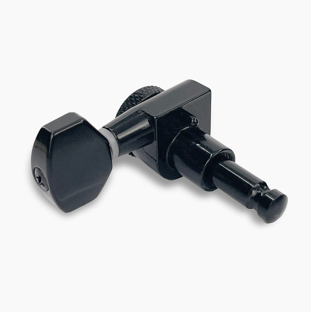 Allparts Top Lock Modern 6-in-line mini locking single rear view black