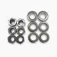 Allparts Top Lock Modern 6-in-line Screw-in bushing and washer view chrome