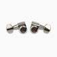 Allparts Top Lock single left and right side key view nickel