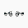 Allparts Top Lock Modern 3x3 Mid-Size Locking Tuning Keys with Screw-In Bushings, 1-pin Anchor and Metal Hex Buttons - (set of 6) - Chrome