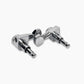 Allparts Top Lock single left and right side key back view chrome