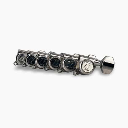 Allparts Top Lock locking tuner set view nickel