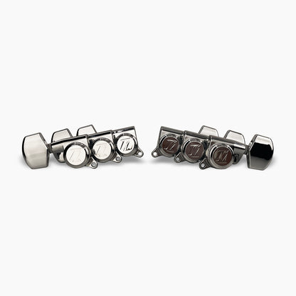 Allparts Top Lock locking tuner set view chrome