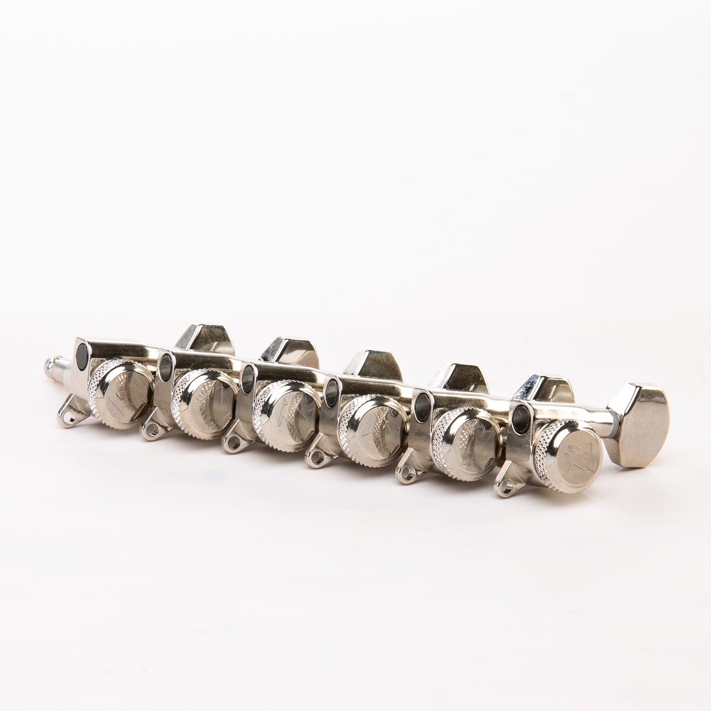 Allparts Top Lock Modern 6-in-line Mini Locking Tuning Keys - Nickel