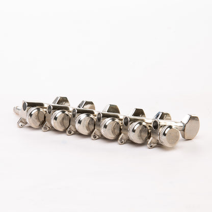 Allparts Top Lock Modern 6-in-line Mini Locking Tuning Keys - Nickel