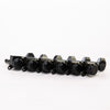 Allparts Top Lock Modern 6-in-line Mini Locking Tuning Keys with Screw-In Bushings and Metal Hex Buttons - (set of 6) - Black
