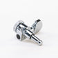Allparts Top Lock Modern 6-in-line Mini Locking Tuning Keys - Post Chrome