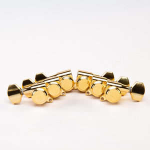 Allparts Top Lock Mini Modern Style Locking Tuners - Gold - Set
