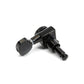 Allparts Top Lock Mini Modern Style Locking Tuners - Black- Close Up of Peg