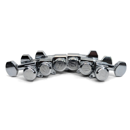 Allparts Top Lock Mini Modern Style Locking Tuners - Chrome- Set