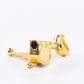 Allparts Top Tier 6 in-line single key front angled view gold