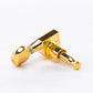 Allparts Top Tier  6 in-line single key back angled view gold