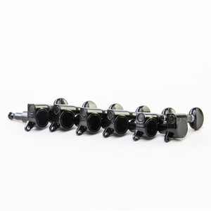 Allparts Top Tier  6 in-line keys set view black