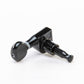 Allparts Top Tier 6 in-line single key back angled view black