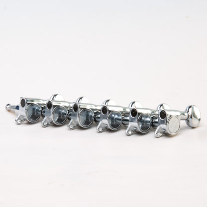 Allparts Top Tier 6 in-line keys set view chrome