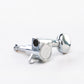 Allparts Top Tier 3x3 single key front view chrome