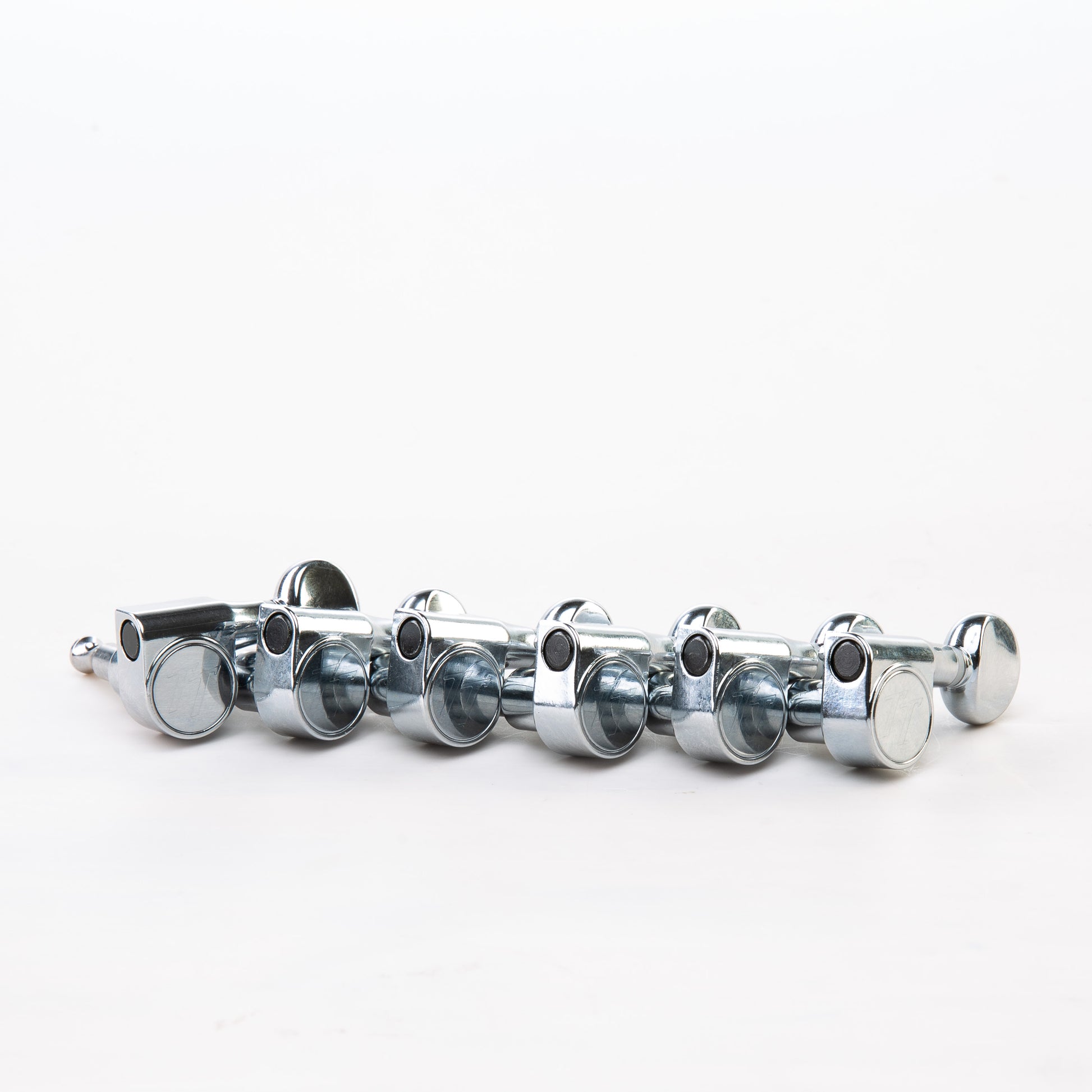 Allparts Top Tier Modern mini keys 6 in line set view chrome