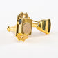 Allparts Top Tier vin mod 3x3 keys w/ keystone button single front view gold