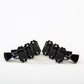 Allparts Top Tier vin mod 3x3 guitar keys with keystone button full set view black 