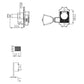 Allparts Top Tier vin mod 3x3 keys w/ keystone button line drawing