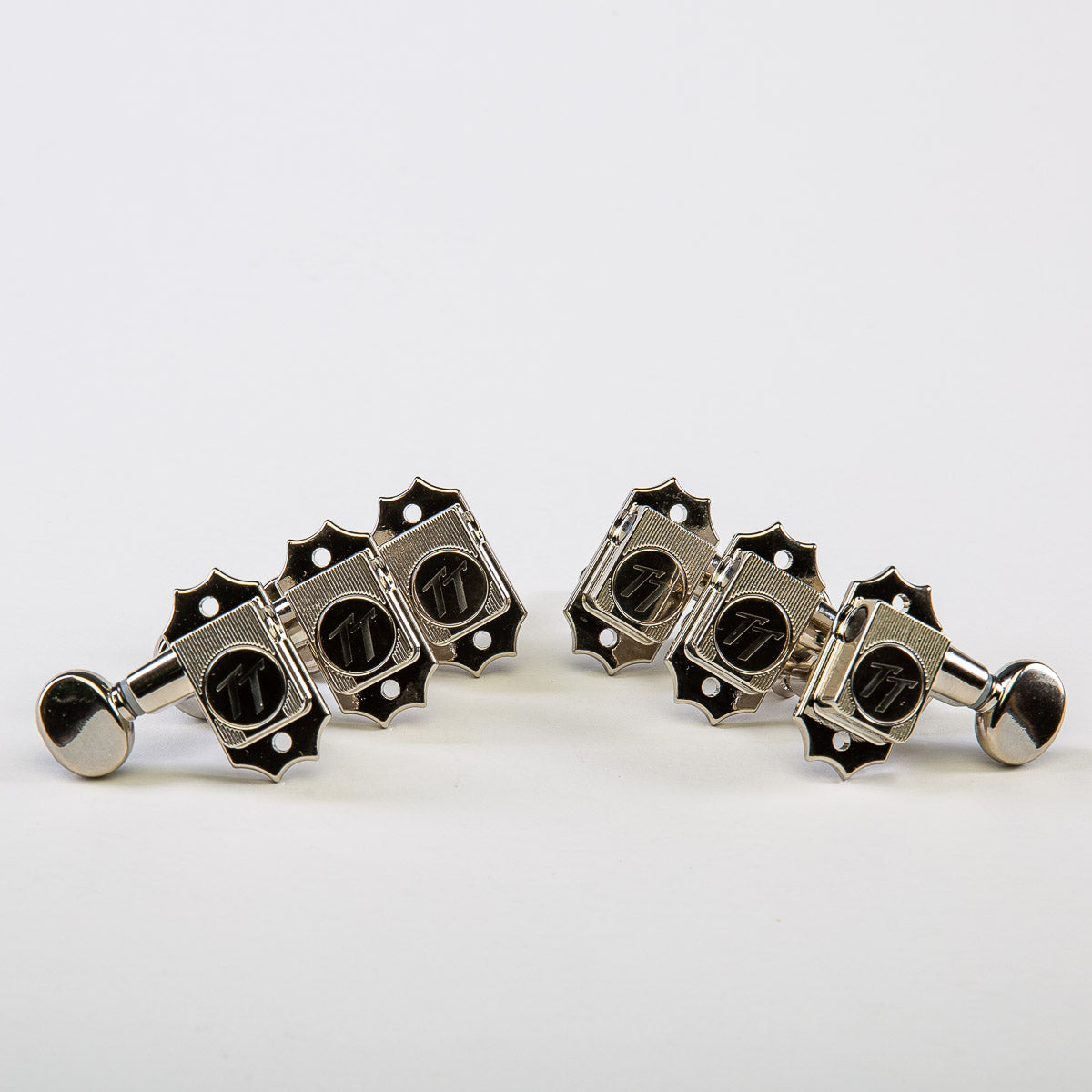 Allparts Top Tier vin mod 3x3 keys w/ oval button set view nickel