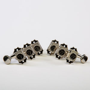 Allparts Top Tier vin mod 3x3 keys w/ oval button set view nickel