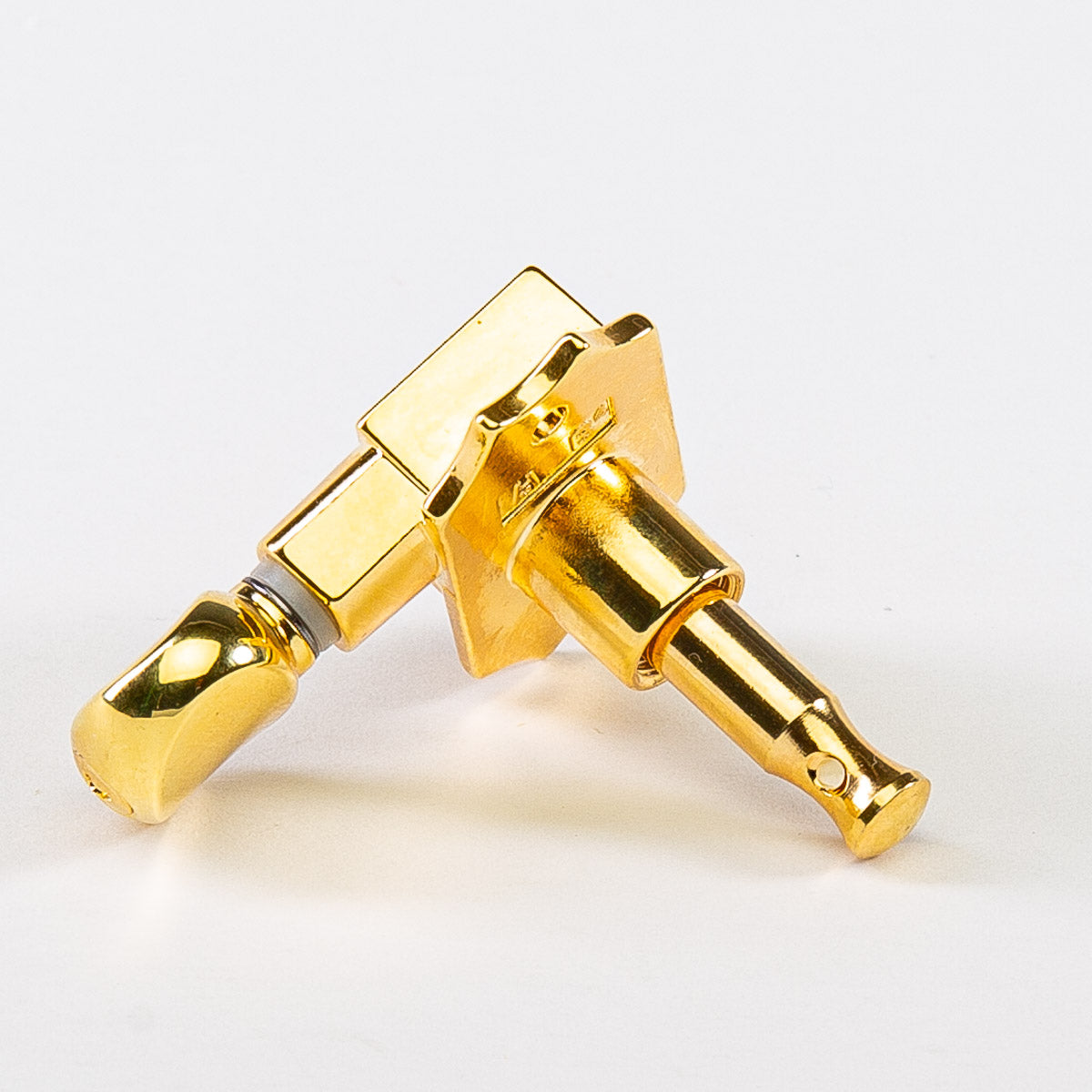 Allparts Top Tier vin mod 3x3 keys w/ oval button single back view gold