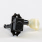 Allparts Top Tier vin mod 3x3 keys w/ cream plastic keystone button single front view black