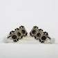 Allparts Top Tier vin mod 3x3 keys w/ white plastic oval buttons set view nickel 
