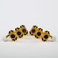 Allparts Top Tier vin mod 3x3 keys w/ white plastic oval buttons set view gold