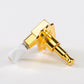 Allparts Top Tier vin mod 3x3 keys w/ white plastic oval buttons single back view gold