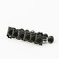 Allparts Top Tier 6 in-line keys w/ oval button set view black
