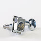 Allparts Top Tier 6 in-line keys w/ oval button single front view chrome