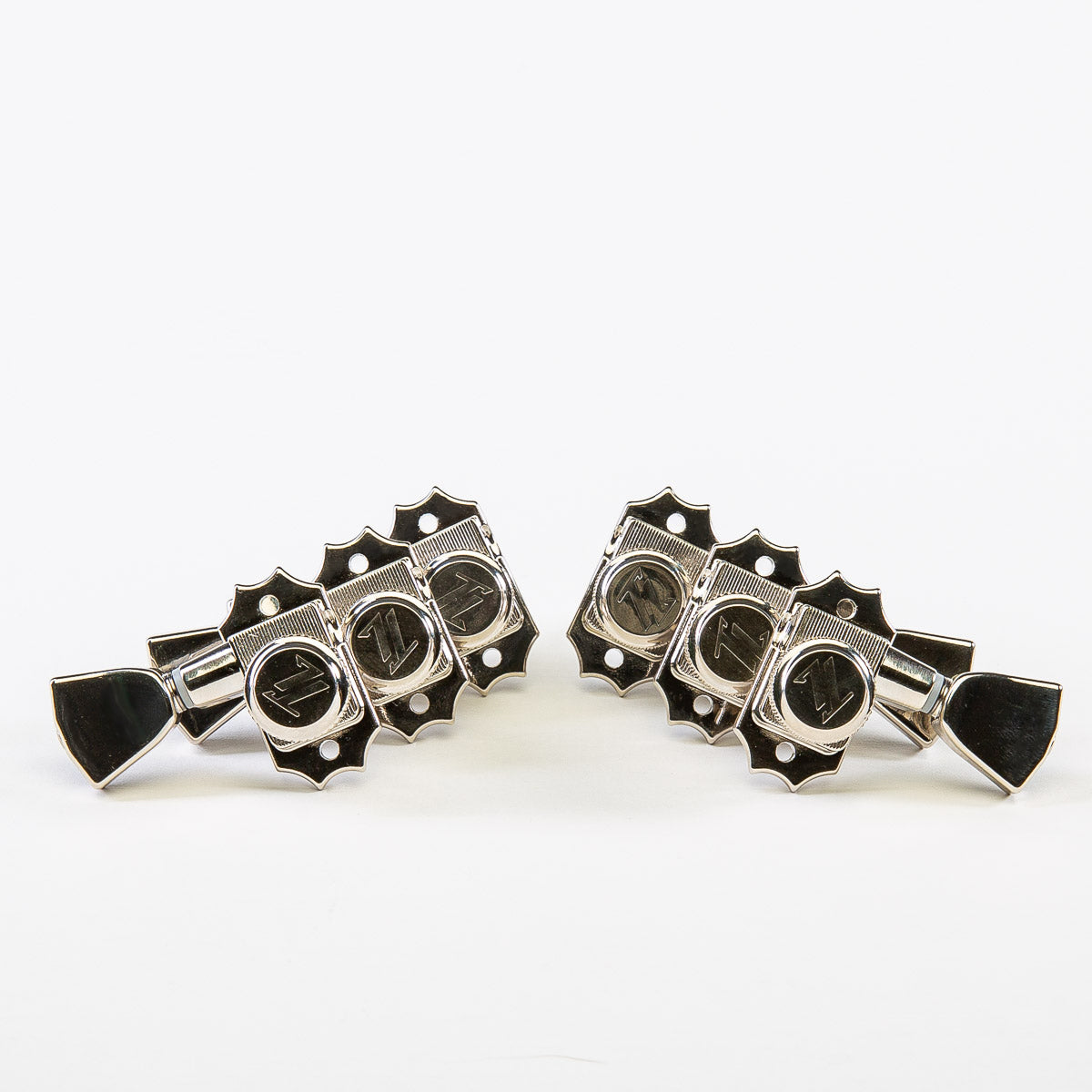 Allparts Top Lock 3x3 locking keys with keystone button set nickel 