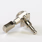 Allparts Top Lock 3x3 locking keys with keystone button single back view nickel 