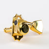 Allparts Top Lock Vin-Mod 3x3 Locking Tuning Keys with Screw-In Bushings and Metal Keystone Buttons - (set of 6) - Gold