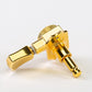 Allparts Top Lock 3x3 locking keys with keystone button single back view gold