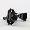 Allparts Top Lock Vin-Mod 3x3 Locking Tuning Keys with Screw-In Bushings and Metal Keystone Buttons - (set of 6) - Black