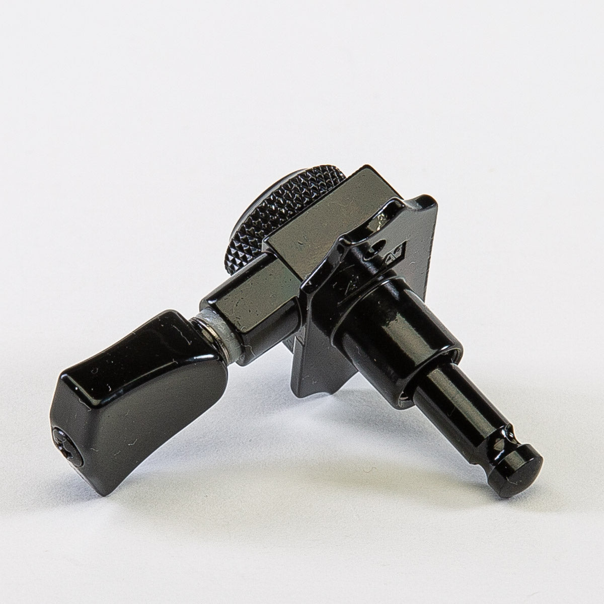 Allparts Top Lock 3x3 locking keys with keystone button single back view black