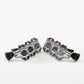 Allparts Top Lock 3x3 locking keys with keystone button set chrome
