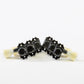 Allparts Top Lock 3x3 locking keys with cream plastic keystone button set view black