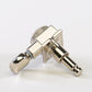 Allparts Top Lock 6 in-line staggered post locking keys w/ oval button single back view nickel