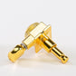 Allparts Top Lock 6 in-line staggered post locking keys w/ oval button single back view gold