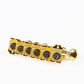 Allparts Top Tier 6 in-line staggered post keys w/ oval button set view gold